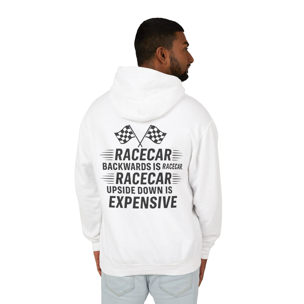 Racecar Backwards Unisex Lightweight Hoodie