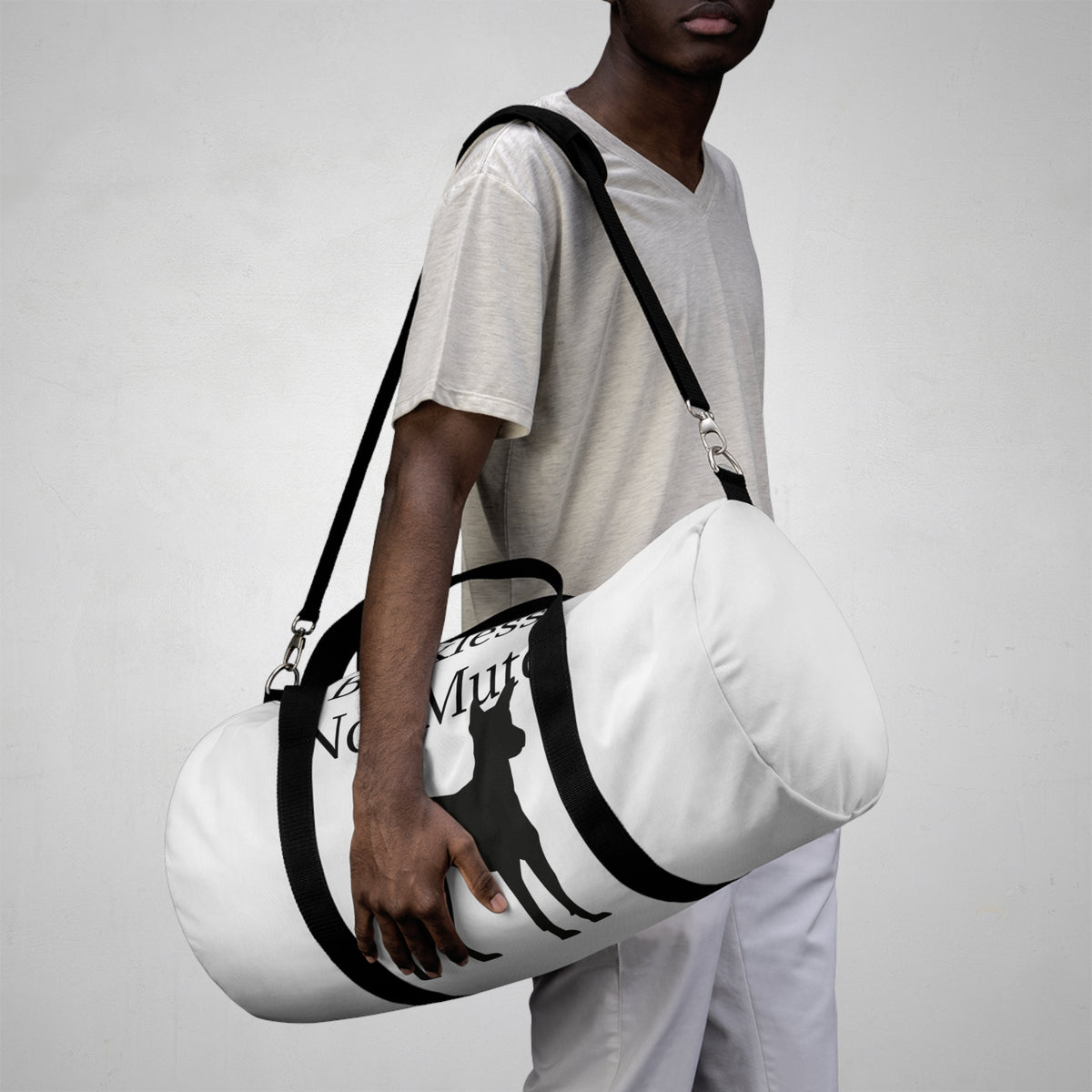 Barkless Not Mute Duffel Bag