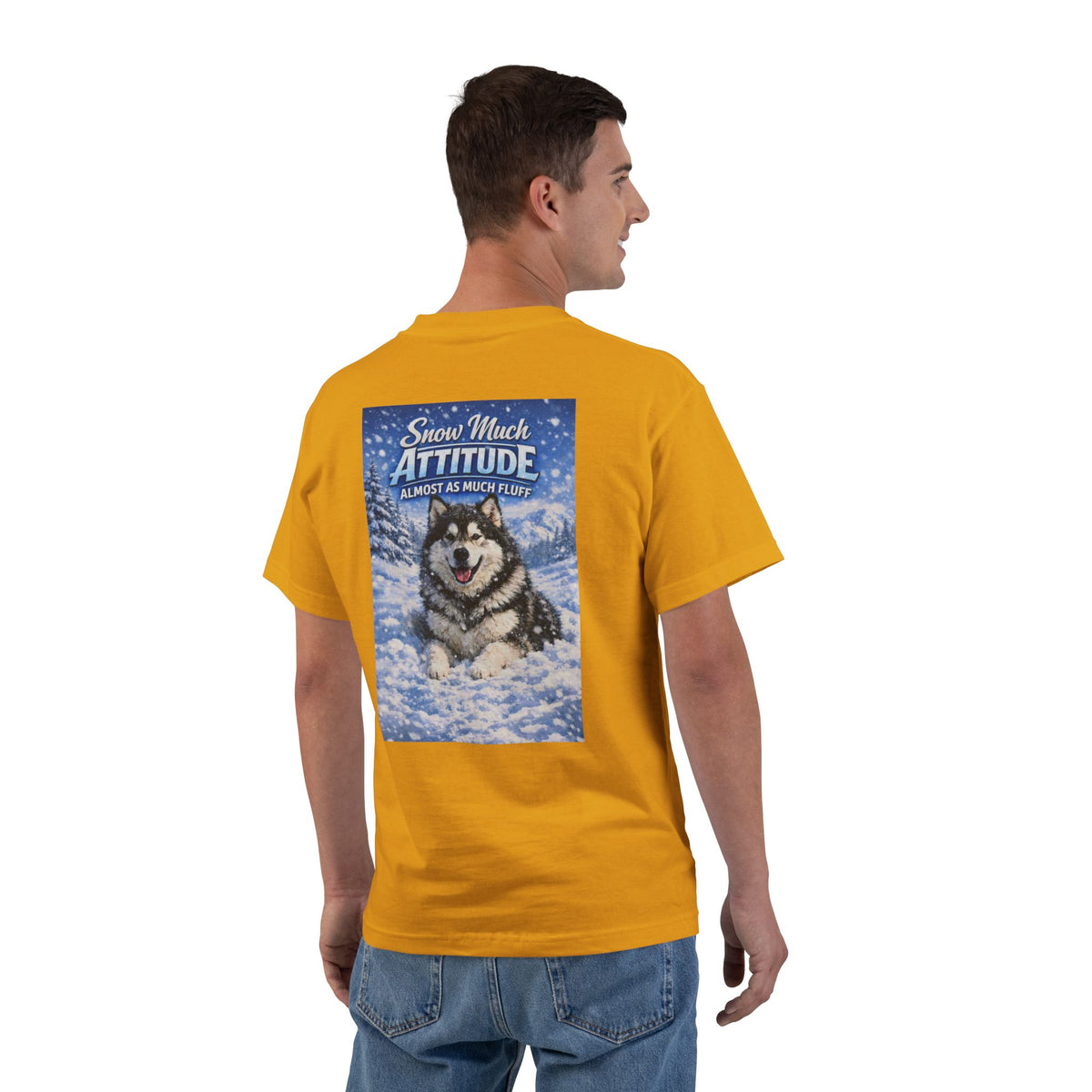Snow Much Attitude Men's Short-Sleeve Crewneck Tee