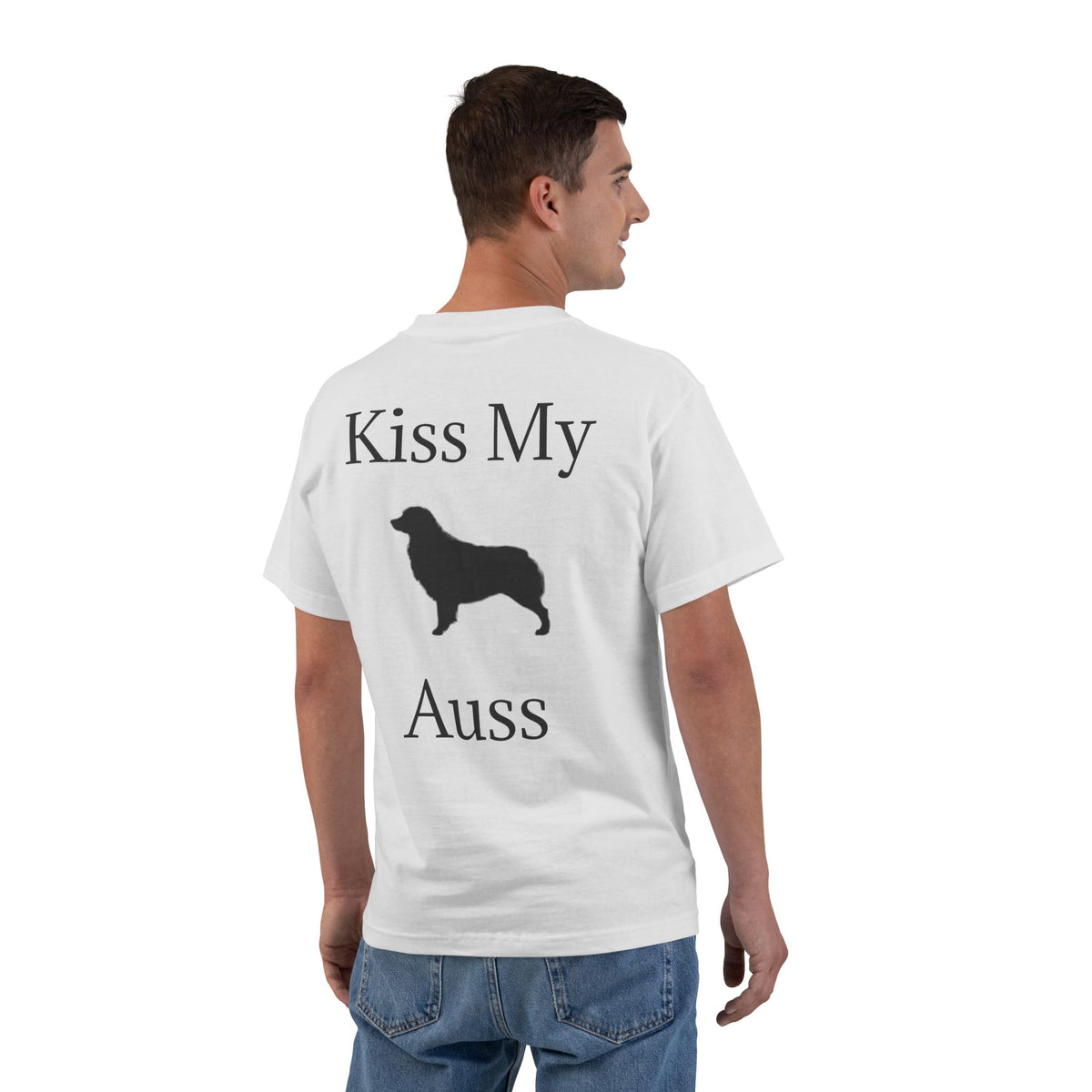 Kiss My Auss Men's Short-Sleeve Crewneck Tee