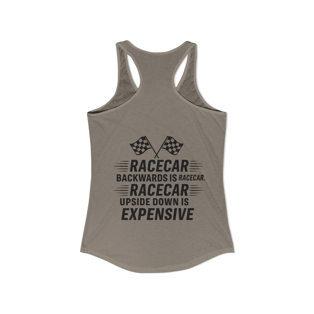 Racecar Backwards Women's Racerback Tank
