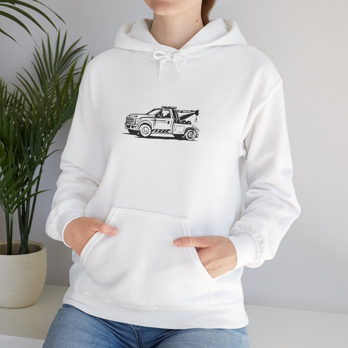 Wheel Lift Tow Truck Unisex Hoodie