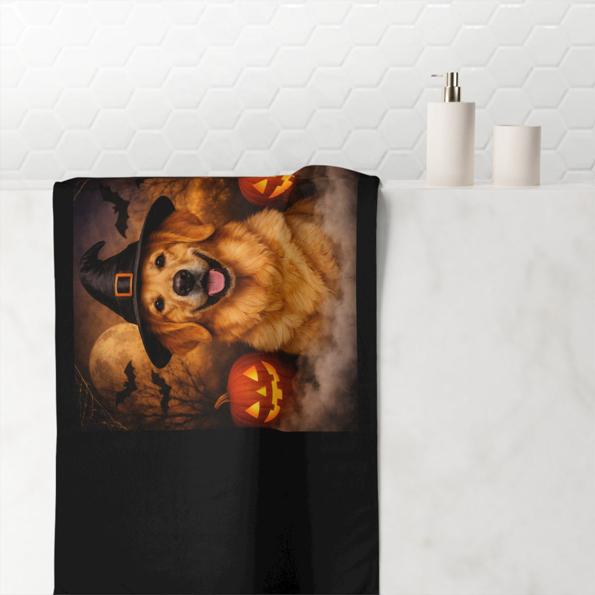 Witch Hat Pack Golden Mink-Cotton Beach Towel