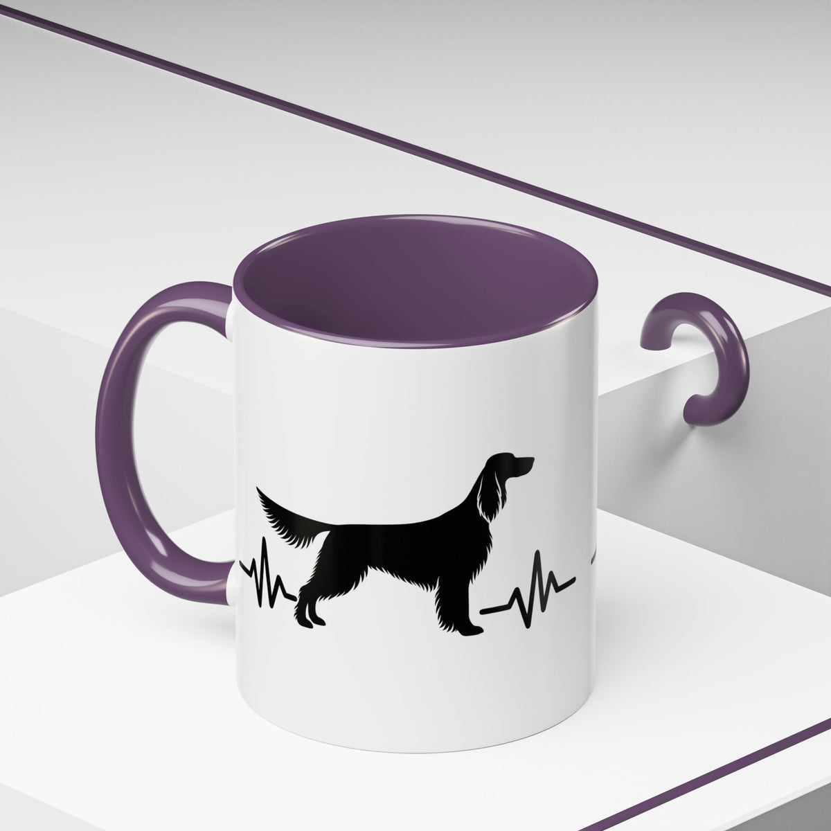My Heart Beats For English Setters 2-Tone Coffee Mug