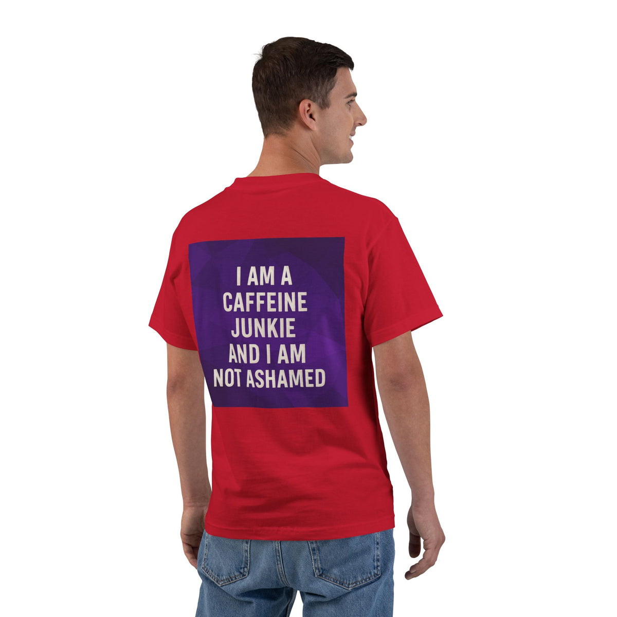 Caffeine Junkie Men's Short-Sleeve Crewneck Tee