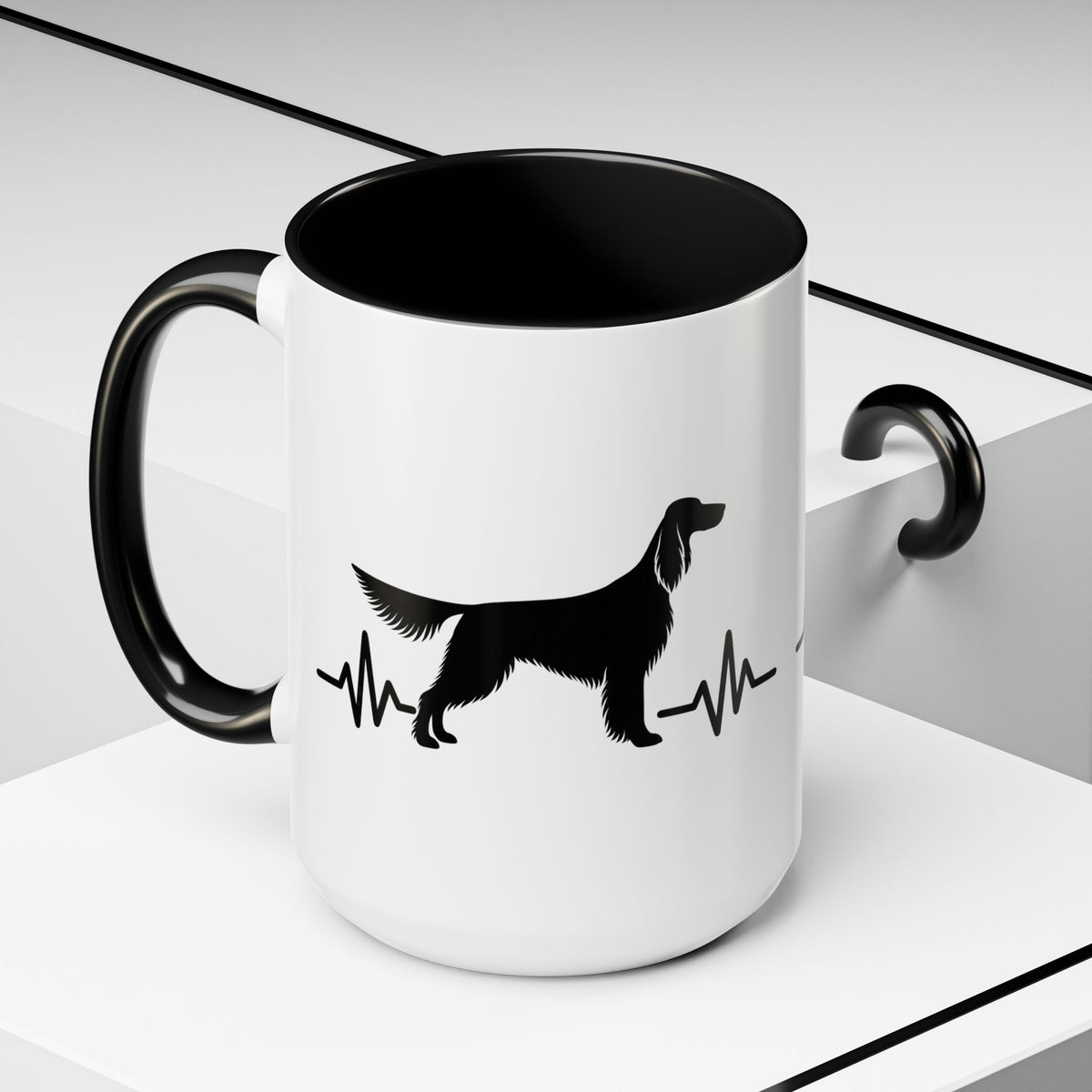 My Heart Beats For English Setters 2-Tone Coffee Mug