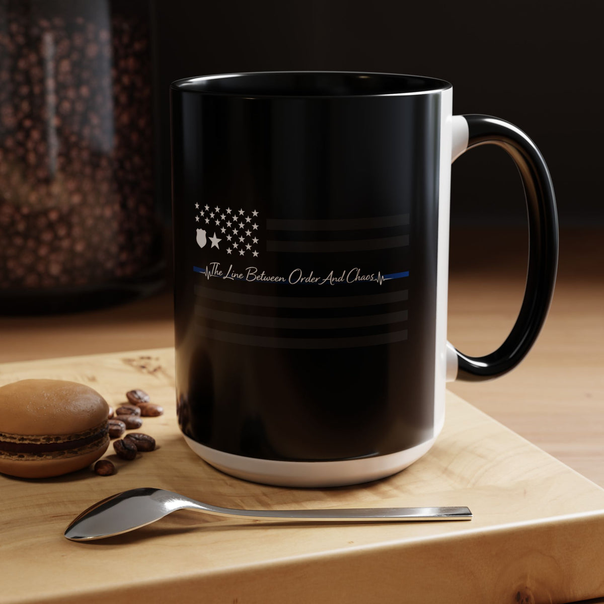 Thin Blue Line 2-Tone Coffee Mug