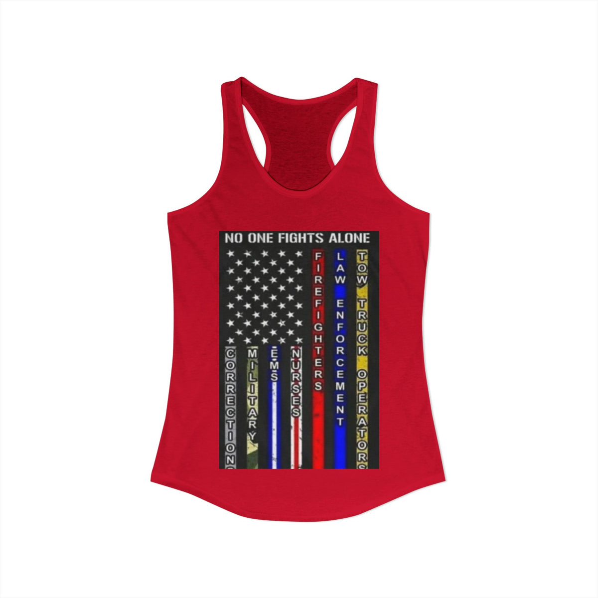 No One Fights Alone Women's Racerback Tank