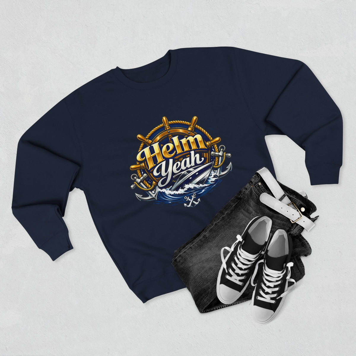 Helm Yeah Unisex Crewneck Sweatshirt