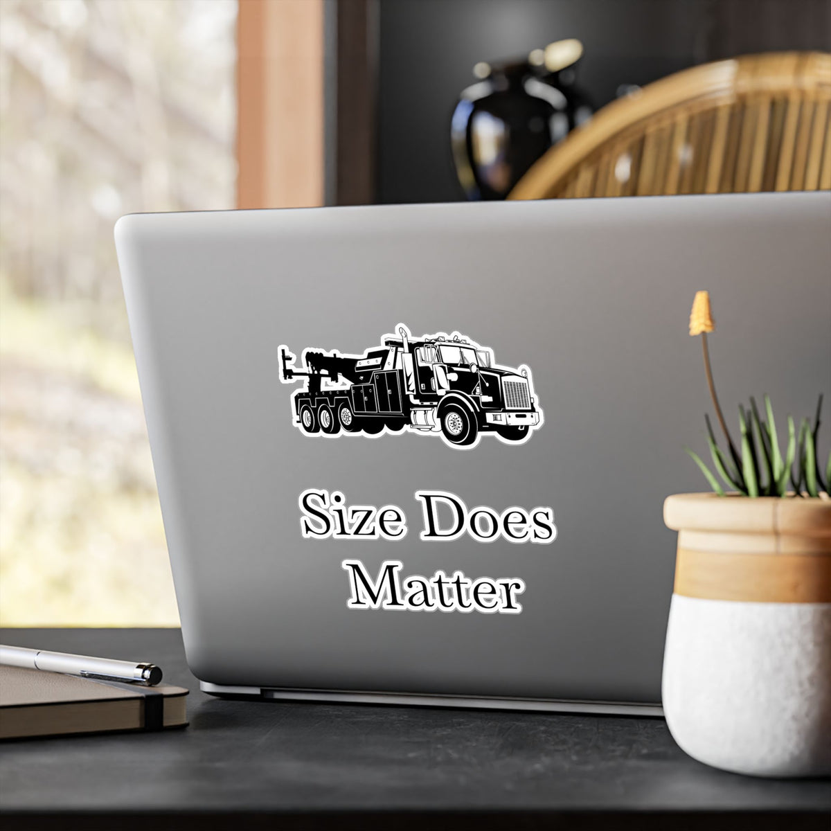 Size Does Matter Vinyl Decal