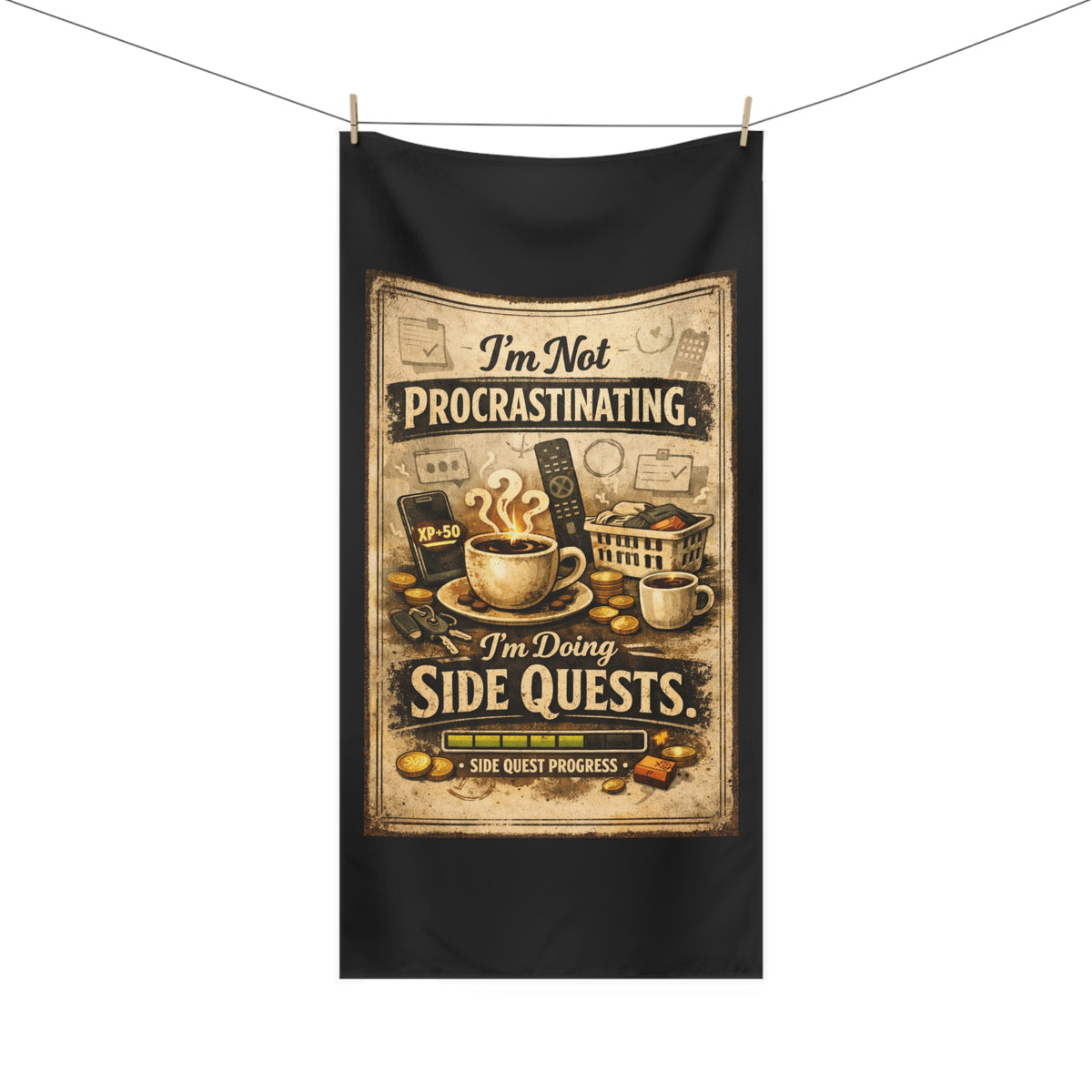 Procrastinating Mink-Cotton Beach Towel