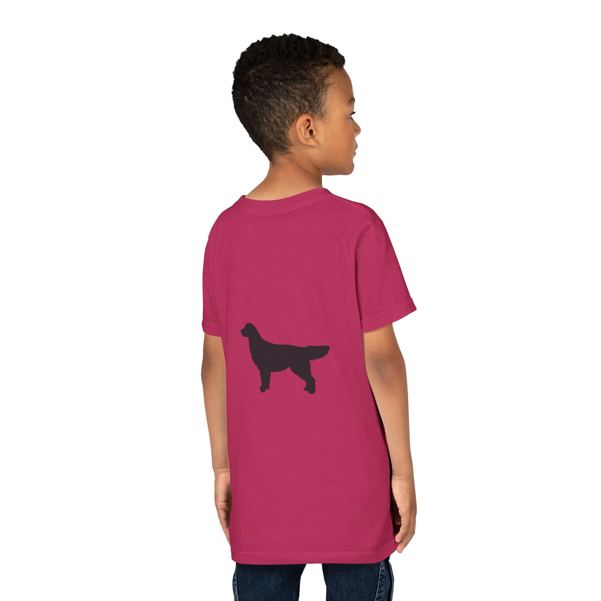 Golden Silhouette Youth Unisex Short Sleeve Crewneck Tee