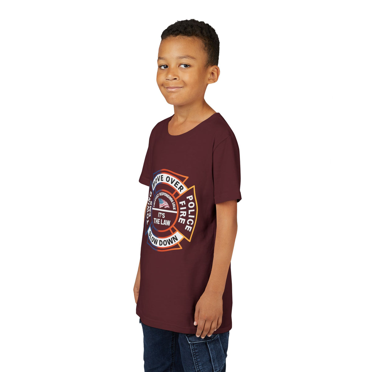 Let First Responders Live Youth Unisex Short Sleeve Crewneck Tee