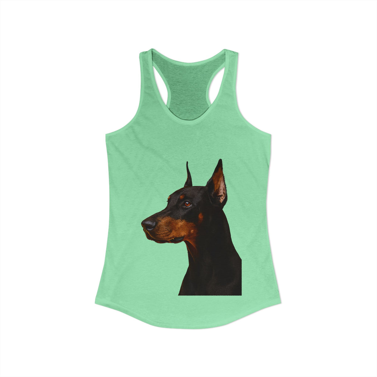 Doberman Head Women's Racerback Tank
