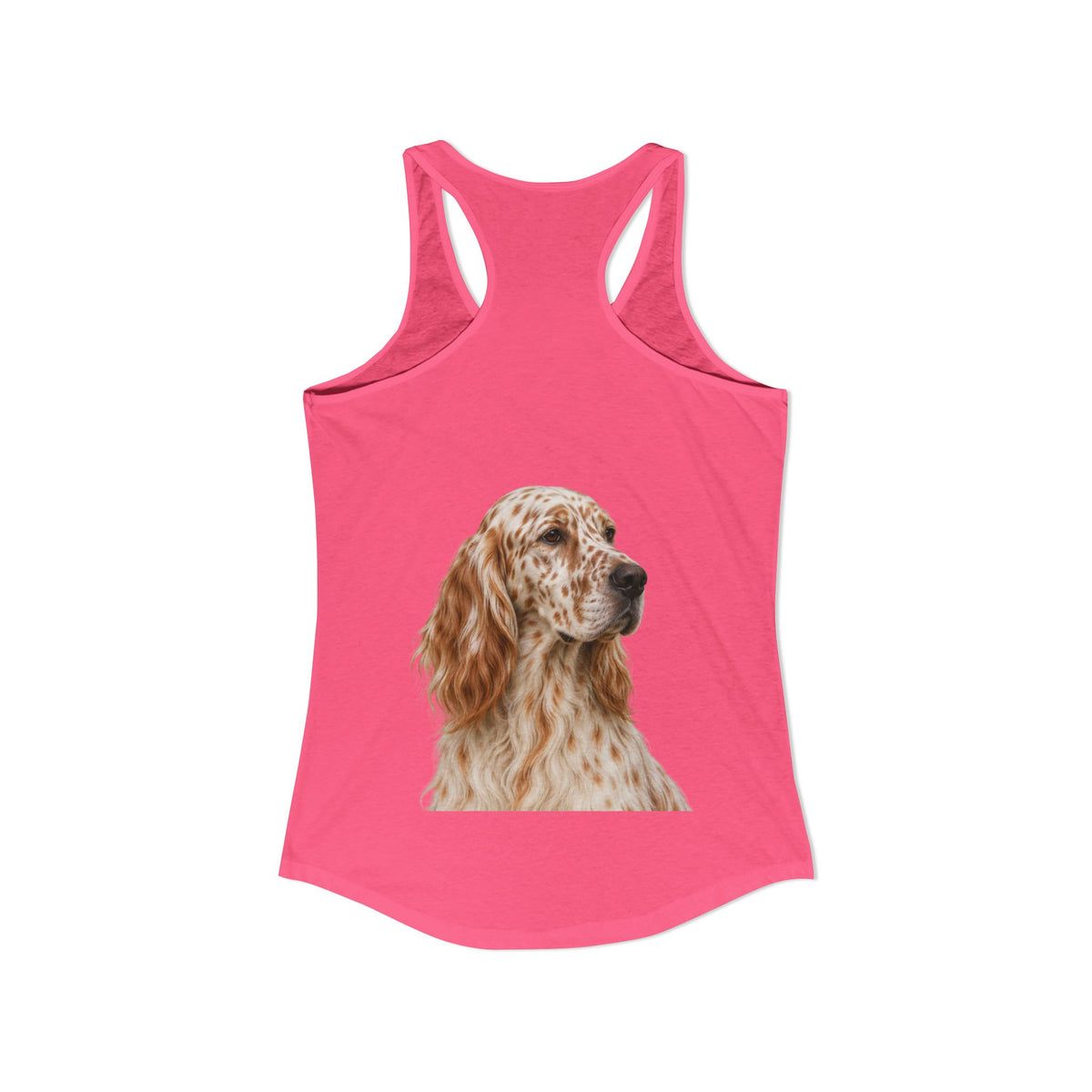 English Setter Head Women's Racerback Tank