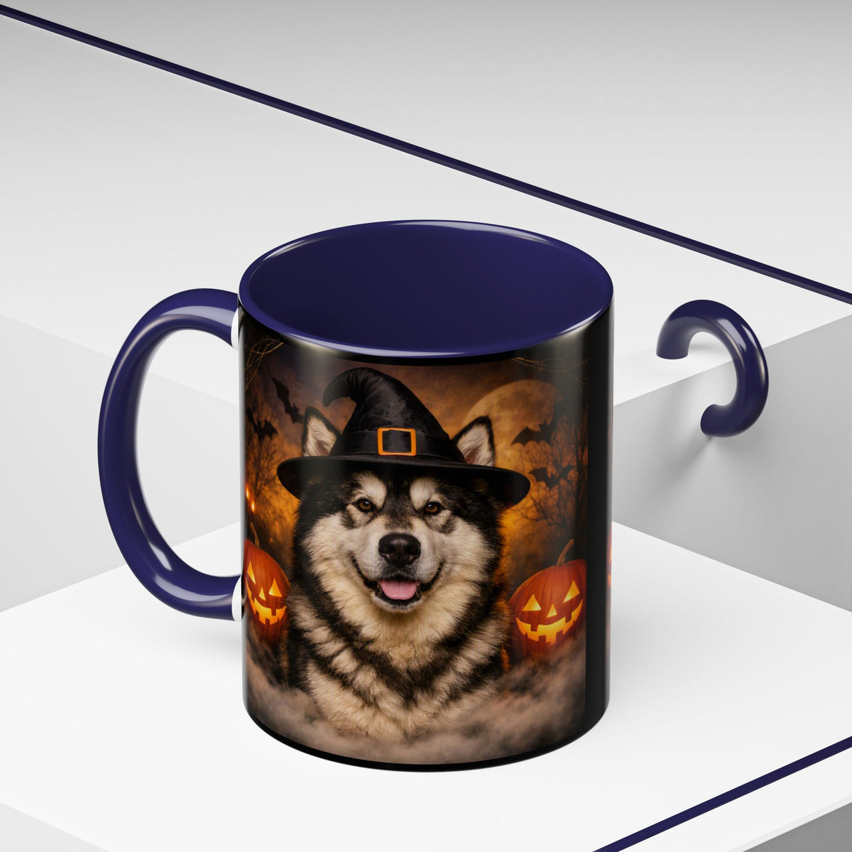 Witch Hat Pack Malamute 2-Tone Coffee Mug