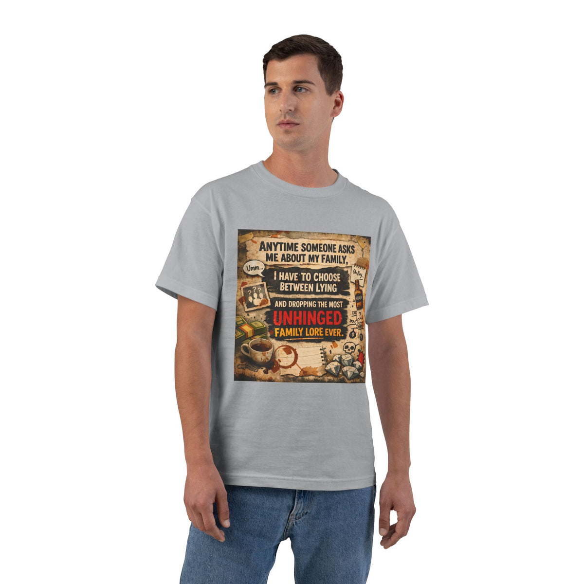 Unhinged Family Men's Short-Sleeve Crewneck Tee