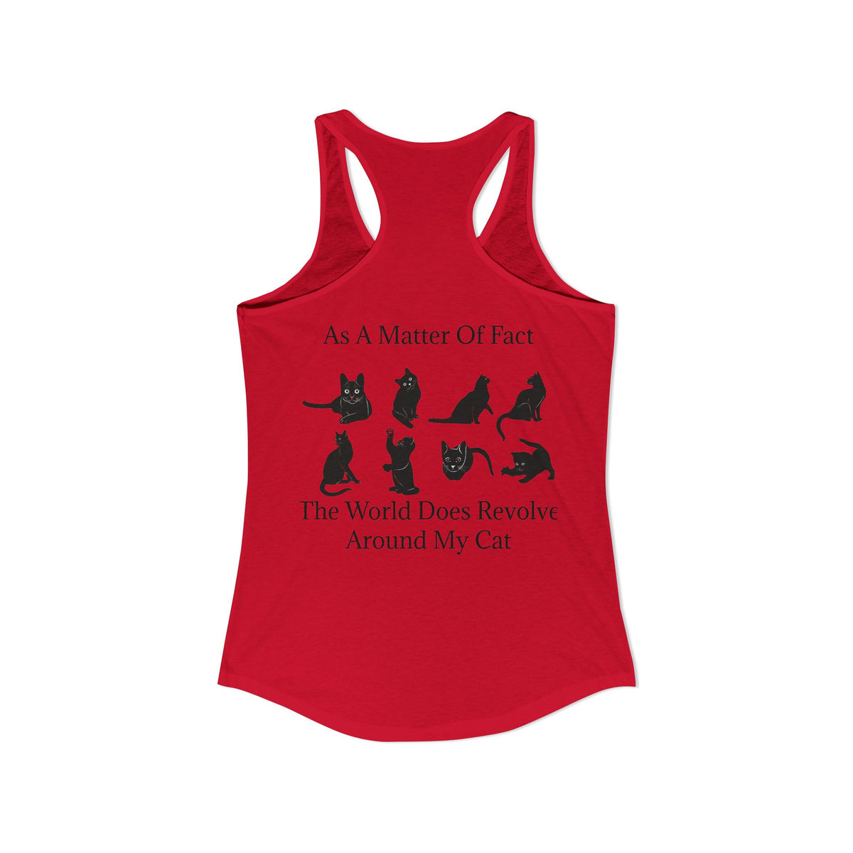Matter Of Fact Cat Women's Racerback Tank