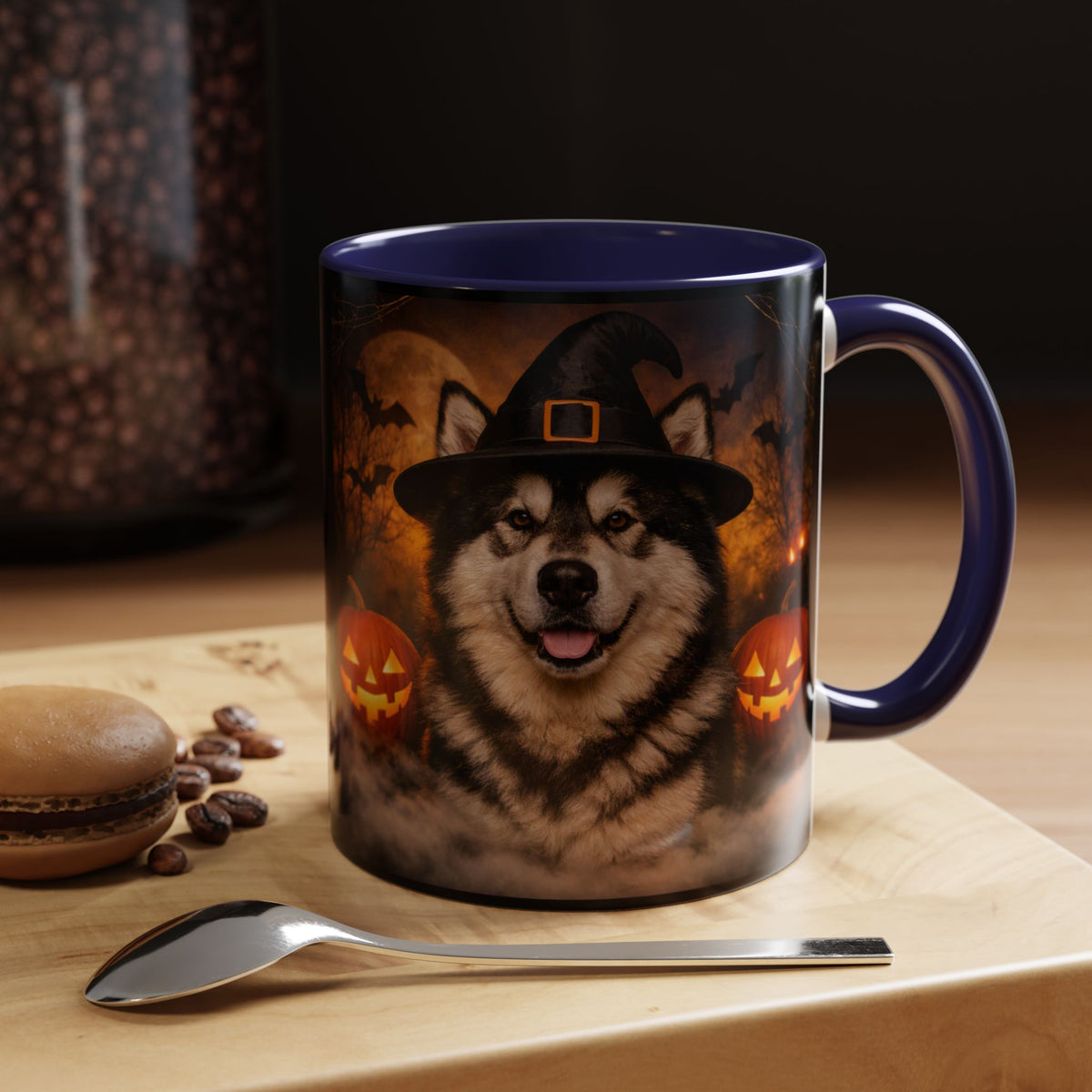 Witch Hat Pack Malamute 2-Tone Coffee Mug