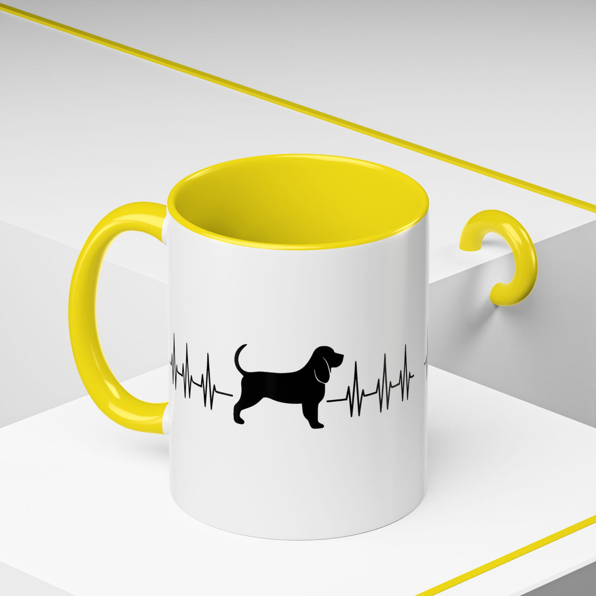 My Heart Beats For Bloodhounds 2-Tone Coffee Mug