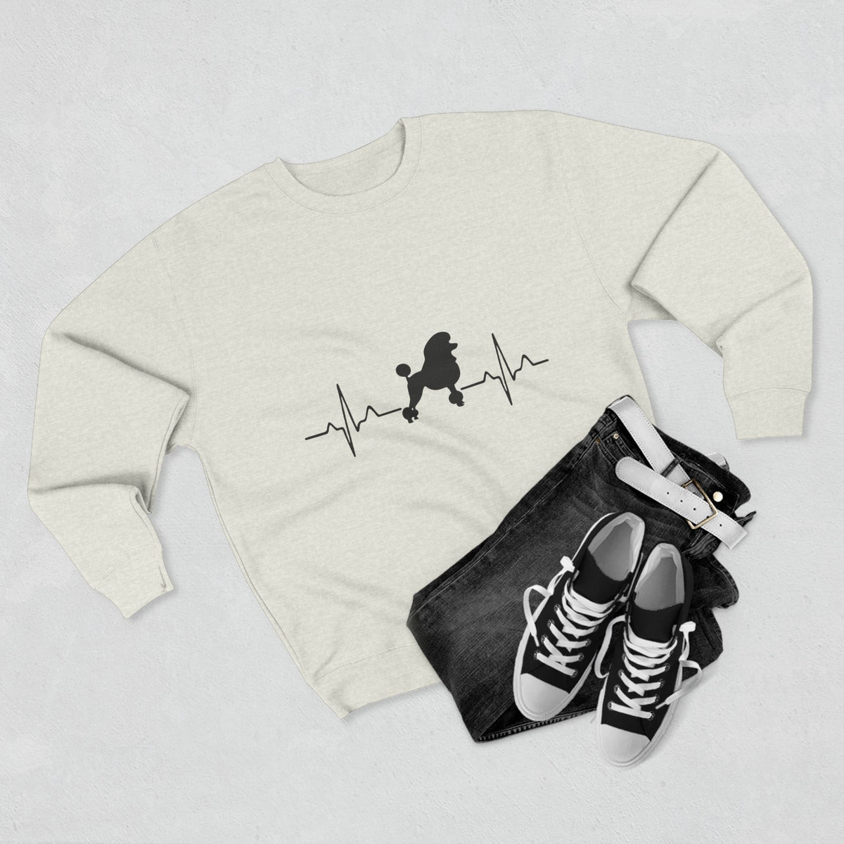 My Heart Beats For Poodles Unisex Crewneck Sweatshirt