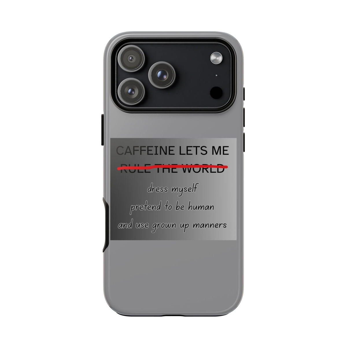 Caffeine Lets Me iPhone Case