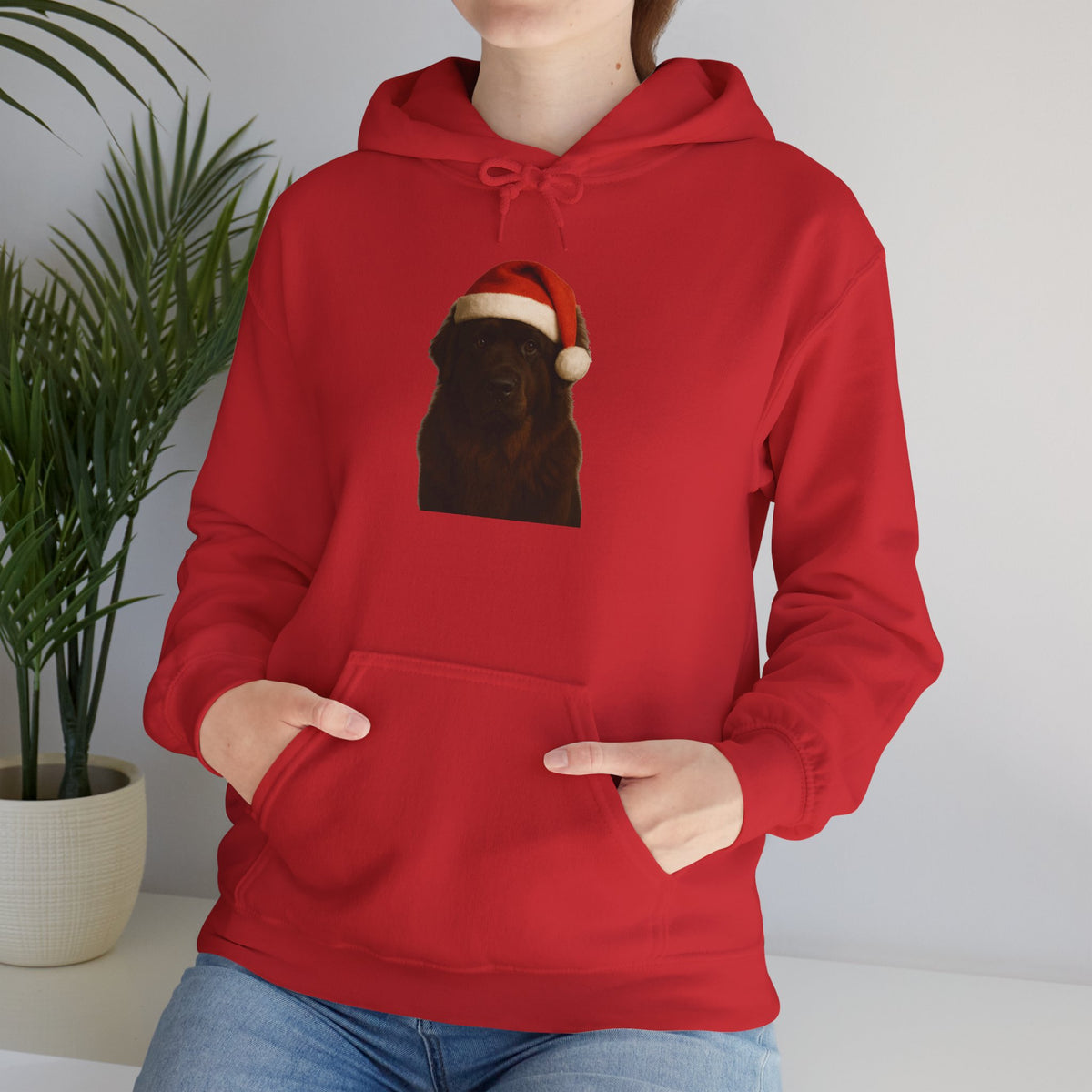 Santa Paws Newfie Unisex Hoodie