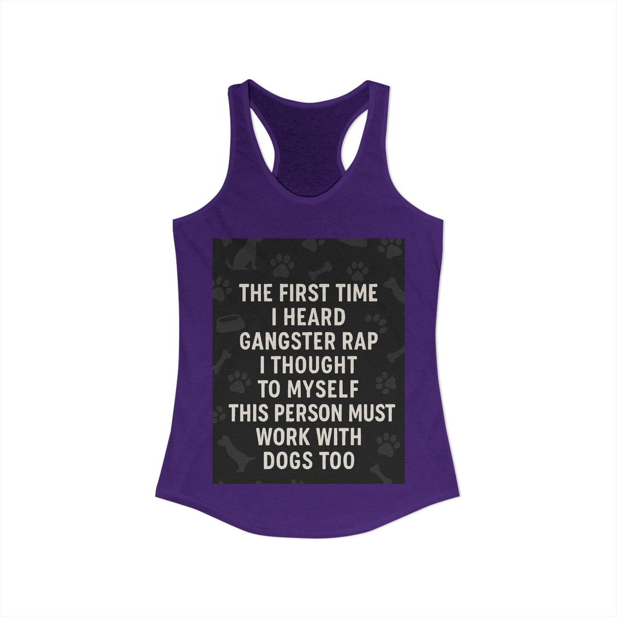 Gangster Rap Women's Racerback Tank