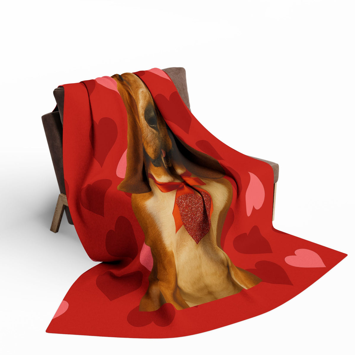 Cupid's Companion Basset Arctic Fleece Blanket