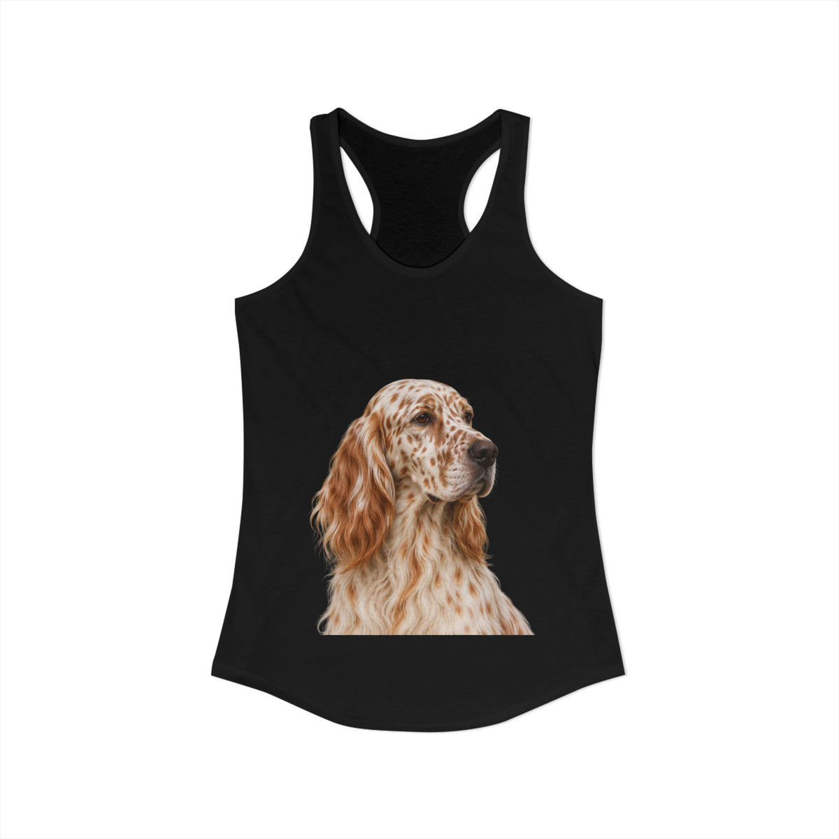 English Setter Head Women's Racerback Tank