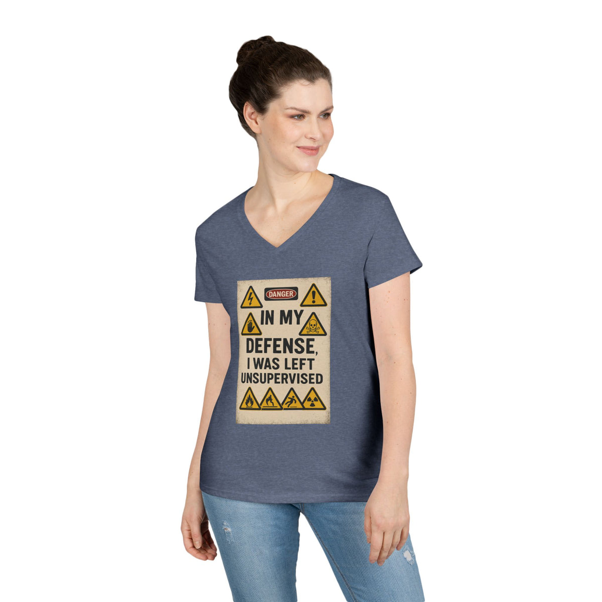 Unsupervised Women's V-Neck Tee
