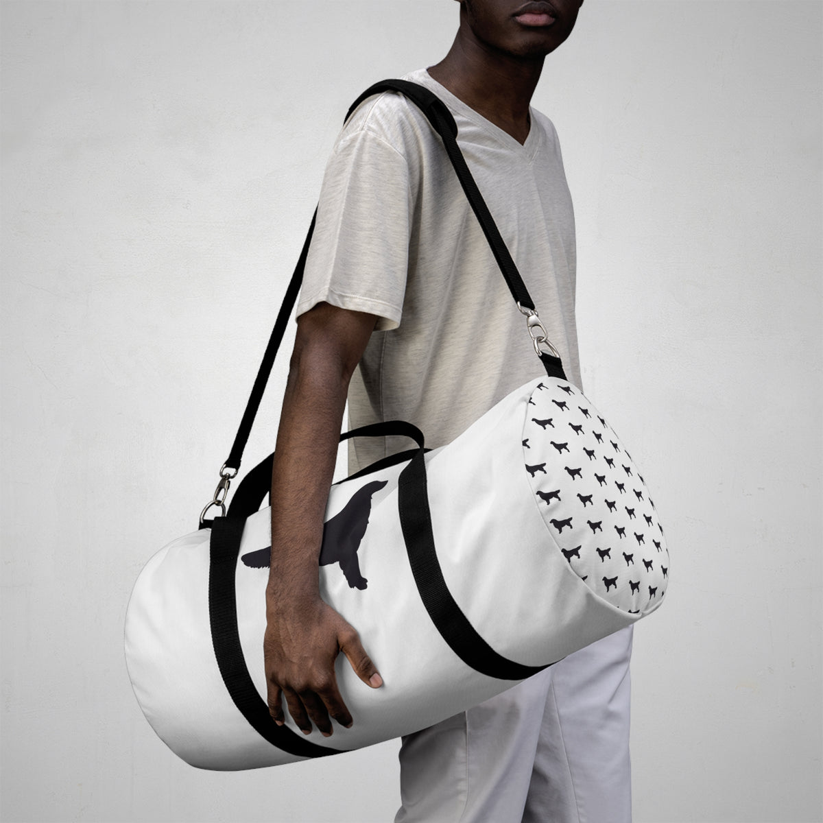 Golden Silhouette Duffel Bag