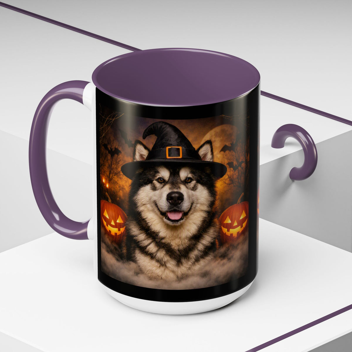 Witch Hat Pack Malamute 2-Tone Coffee Mug