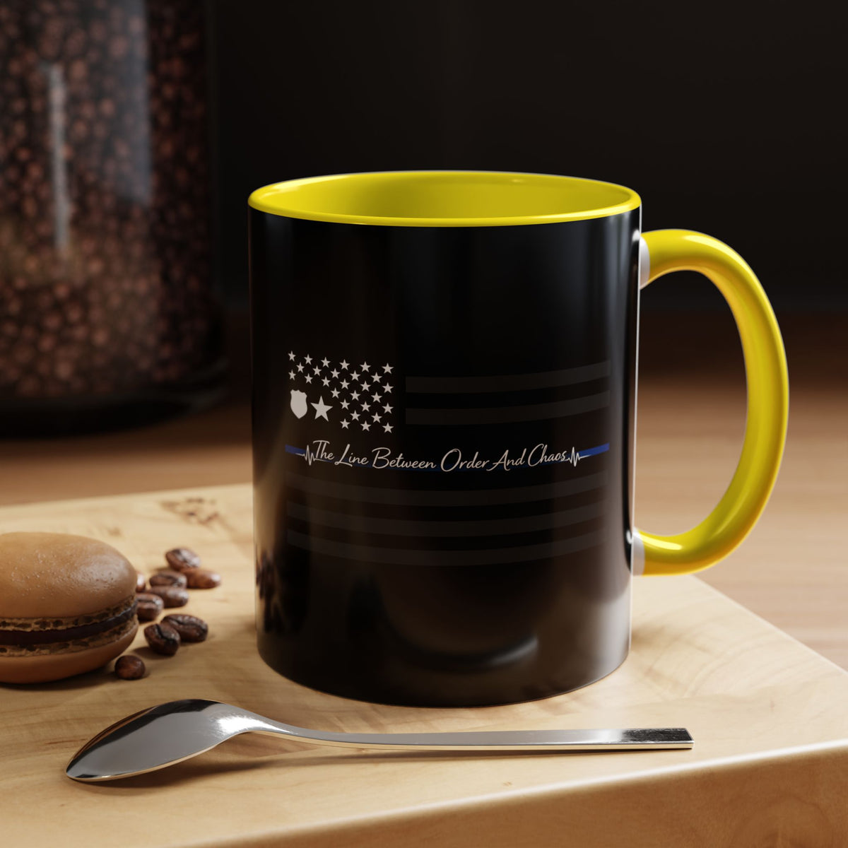 Thin Blue Line 2-Tone Coffee Mug