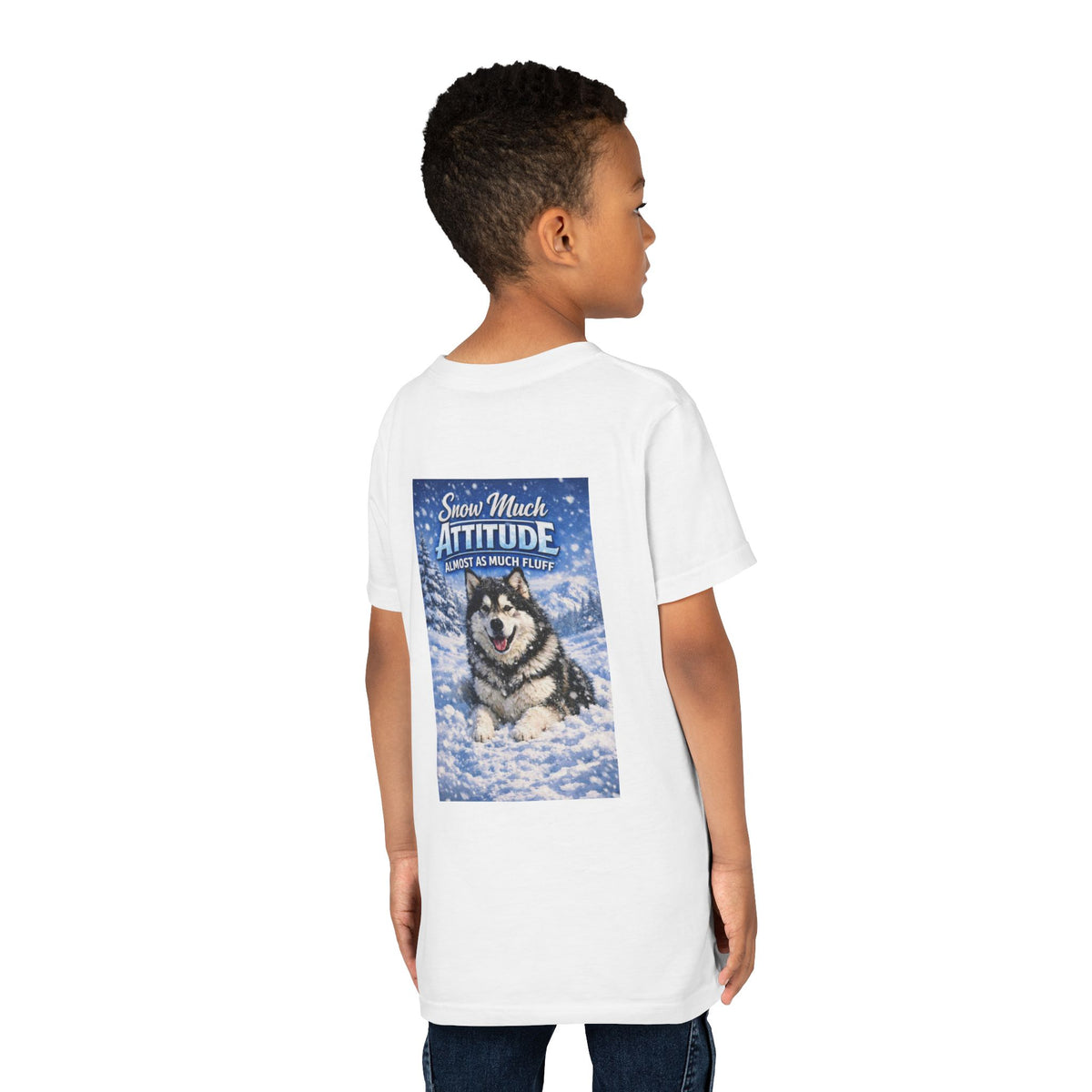 Snow Much Attitude Youth Unisex Short Sleeve Crewneck Tee