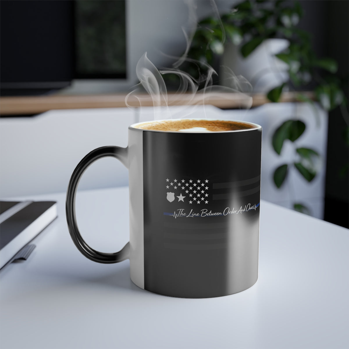Thin Blue Line Color Changing Mug