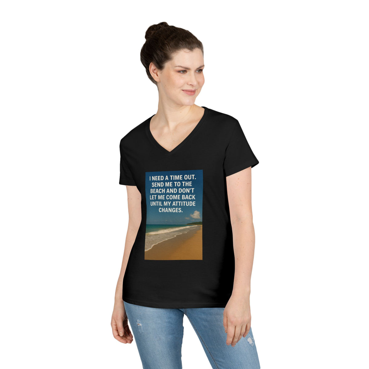 Time Out Women's V-Neck Tee