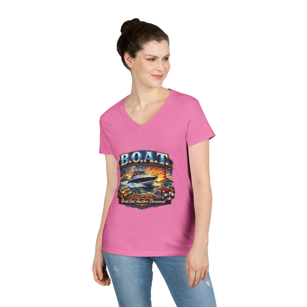 B.O.A.T. Women's V-Neck Tee