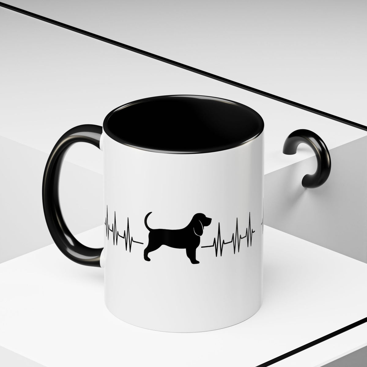 My Heart Beats For Bloodhounds 2-Tone Coffee Mug