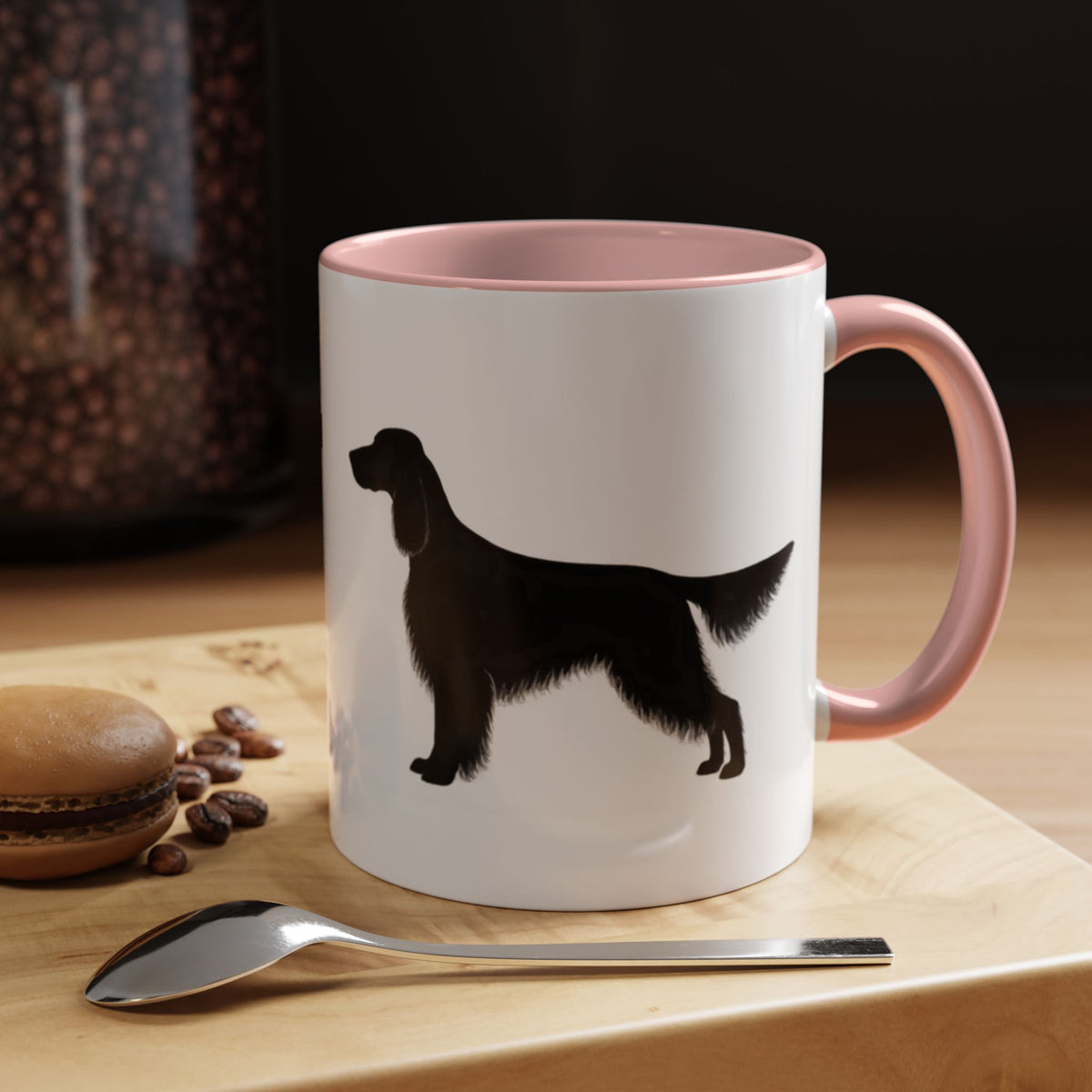 English Setter Silhouette 2-Tone Coffee Mug