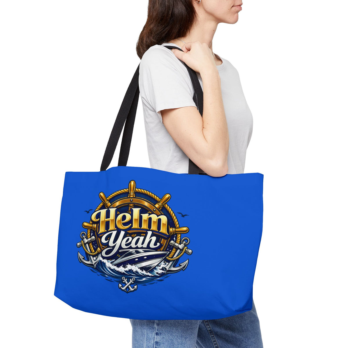 Helm Yeah Weekender Tote Bag