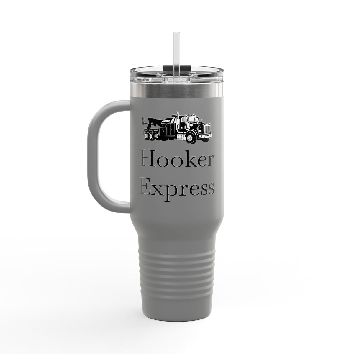 H**ker Express Heavy Tow Truck Insulated Travel Mug