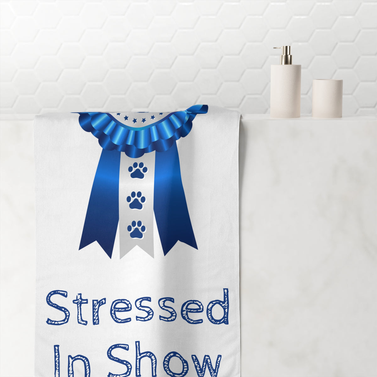Stressed In Show Mink-Cotton Beach Towel