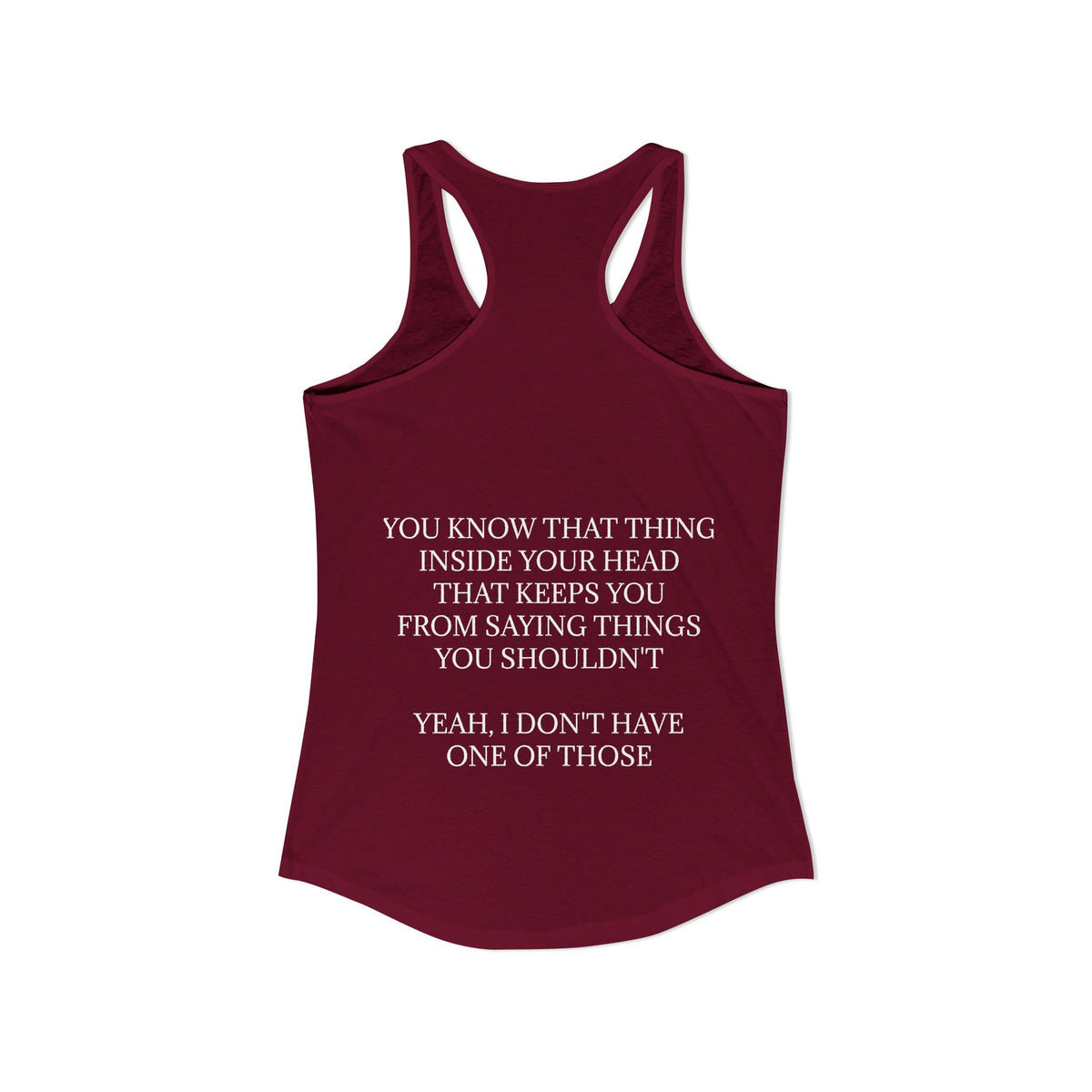 No Filter Women's Racerback Tank