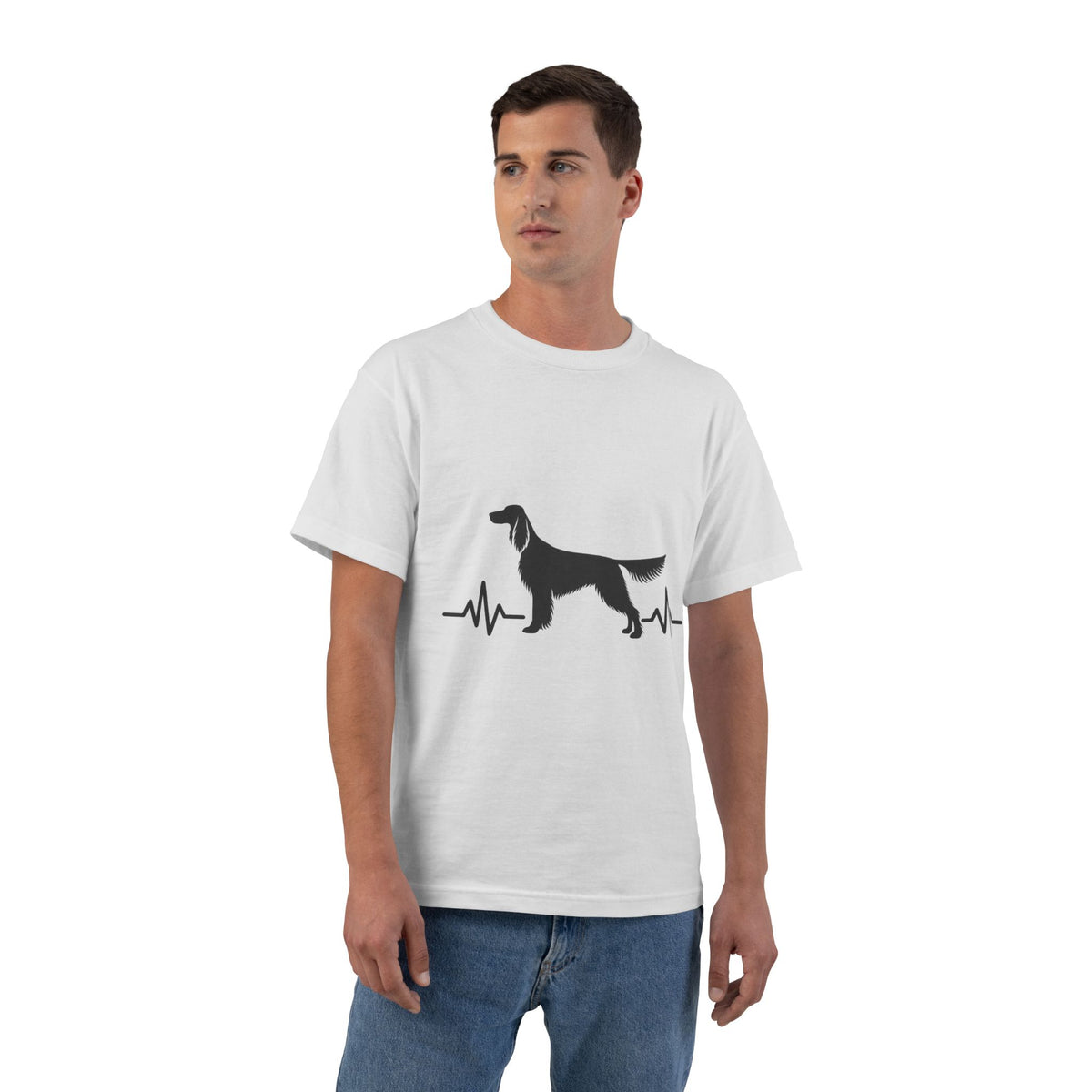 My Heart Beats For English Setters Men's Short-Sleeve Crewneck Tee