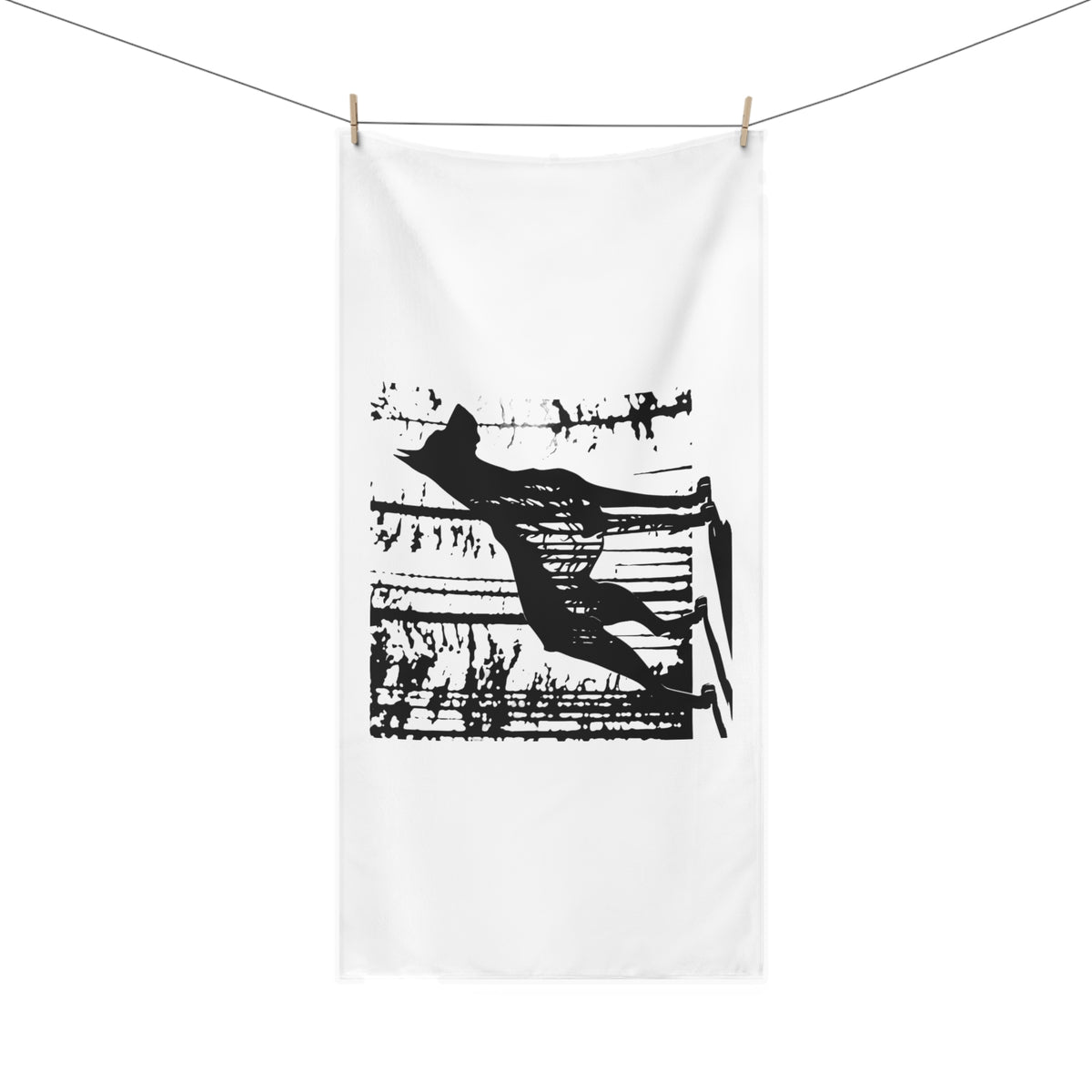 Watchful Eyes Mink-Cotton Beach Towel