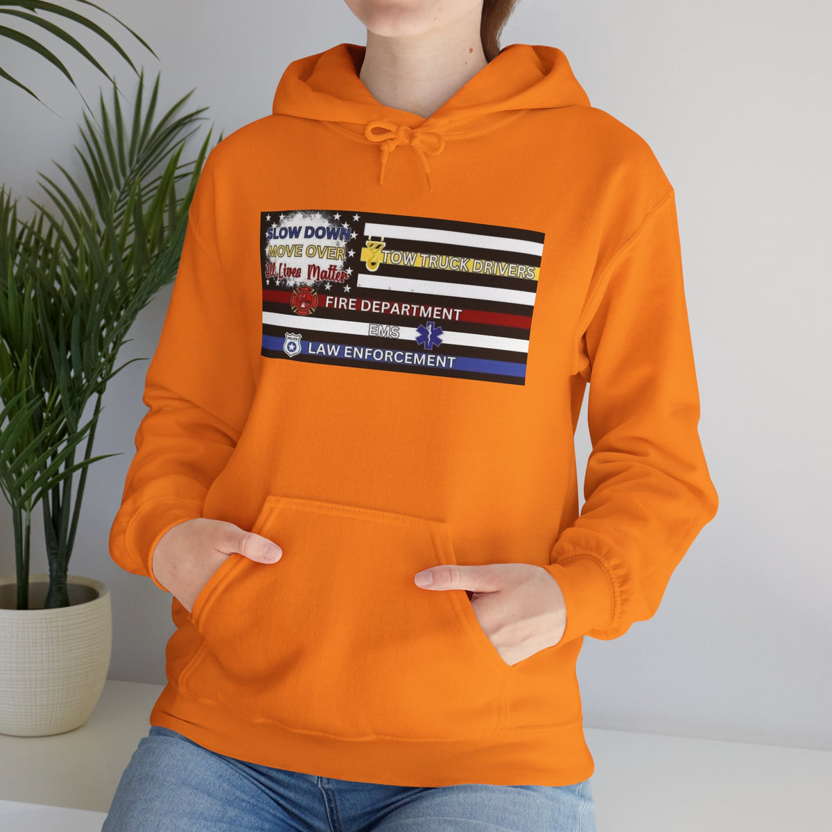 Slow Down Move Over Flag Unisex Hoodie