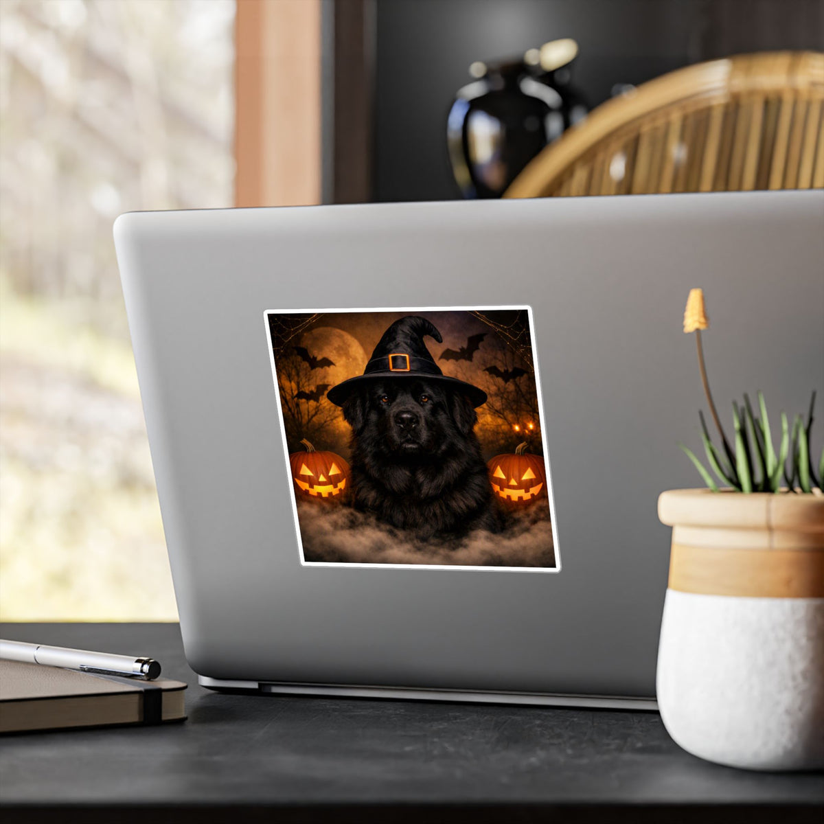 Witch Hat Pack Newfie Vinyl Decal