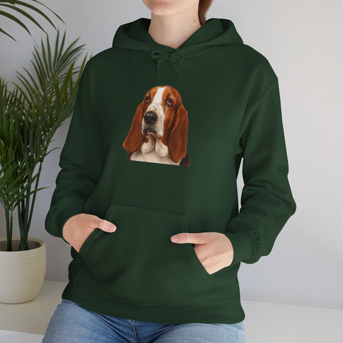 Basset Head Unisex Hoodie