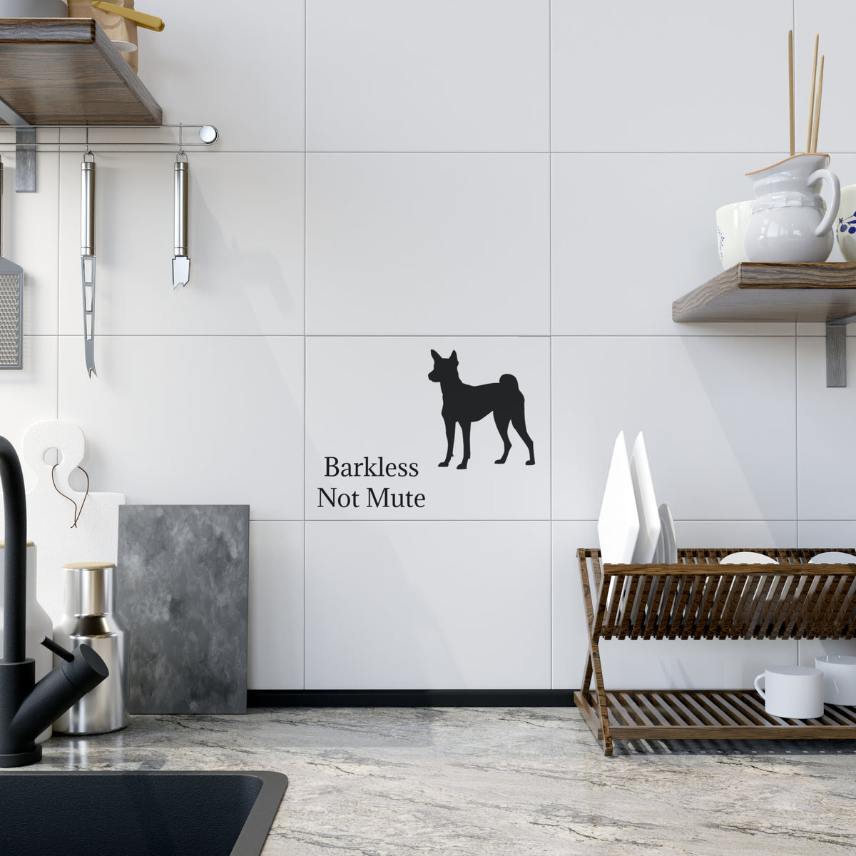 Barkless Not Mute Ceramic Photo Tile